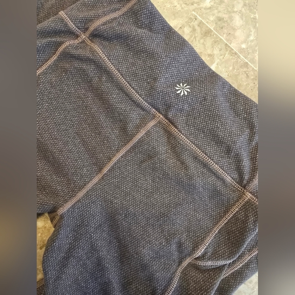 Athleta Brown Leggings with Zipper Sz Xs - Picture 5 of 5